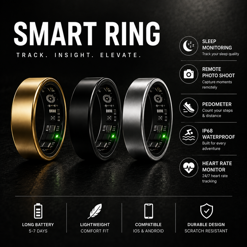 Halo Ring — Smart Health Tracker for Sleep, Heart Rate & Activity