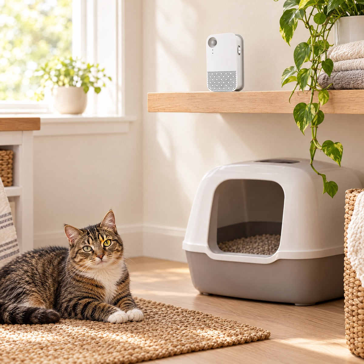 Litter-box odor, handled.
